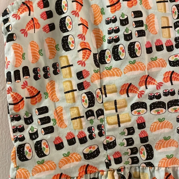 Rare in L - Sushi π£ print cotton A-line dress - EUC - Picture 8 of 9